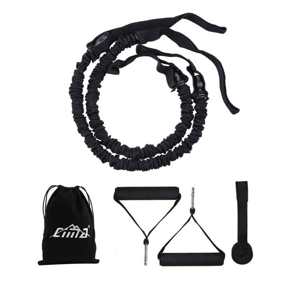 

resistance bands yoga stripes spring with handles door anchor set for ab wheel roller waist abdominal exercise workout fitness muscle pull r