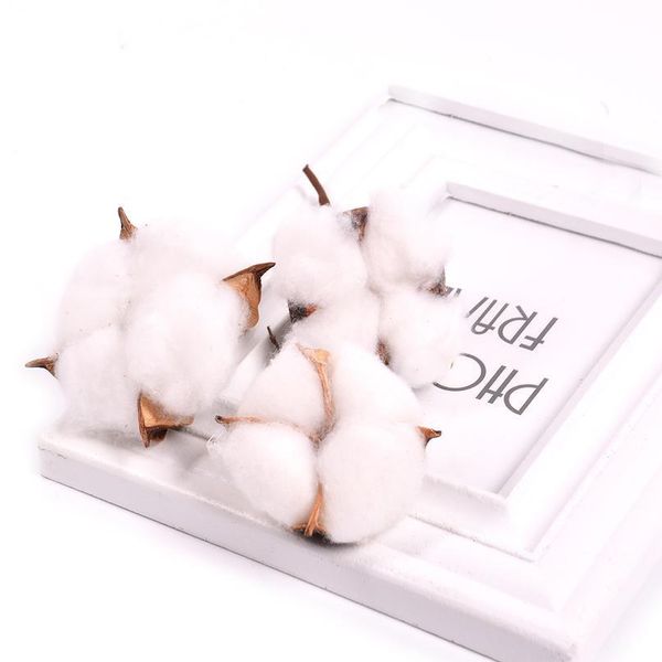 

5pcs artificial flower kapok cotton head for wedding christmas home decoration diy craft wreath scrapbook natural dried jlldch