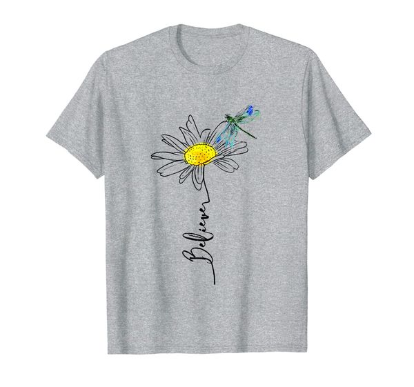 

daisy and dragonfly - dragonfly lady t shirt, White;black