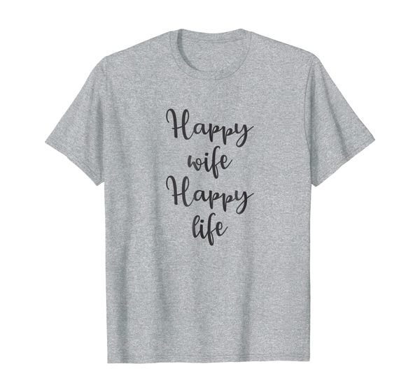 

true life tees: happy wife happy life husband marriage shirt, White;black