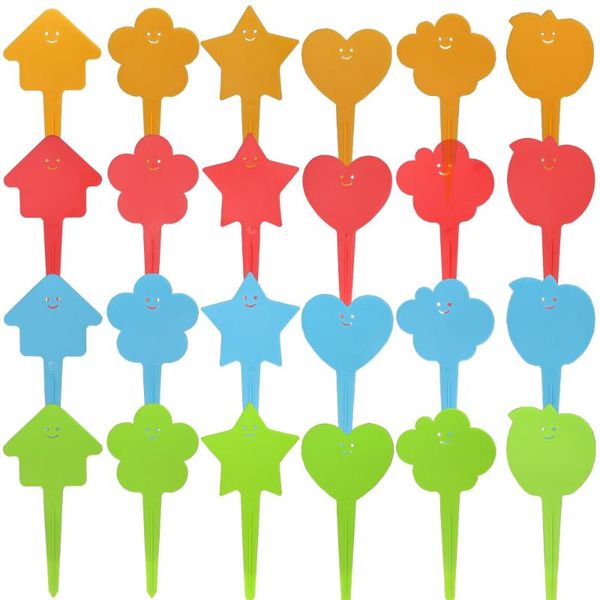 

other garden supplies 25pcs plastic plant innovation labels house heart flower cloud star application shape reusable waterproof nursery bons