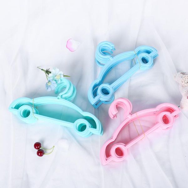 

hangers & racks 10pcs kids clothes hanger adjustable plastic display windproof non-slip coats baby clothing organizer