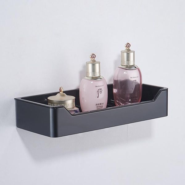 

bathroom shelves square towel rack shelf matte black accessories wall gadgets shower basket shampoo