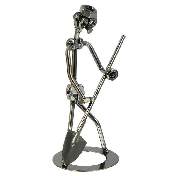 

iron deskadornment metal counterornament model with shovel