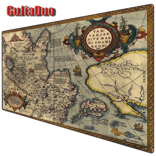 

mouse pads & wrist rests gujiaduo historical map pictures pad large gamer keyboard desk carpet computer art mousepad gaming accessories for