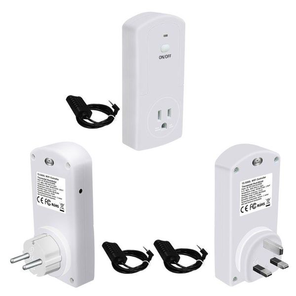 

smart home control wifi temperature humidity remote controller app thermostat wireless outlet switch socket 16a eu uk us plug t8na
