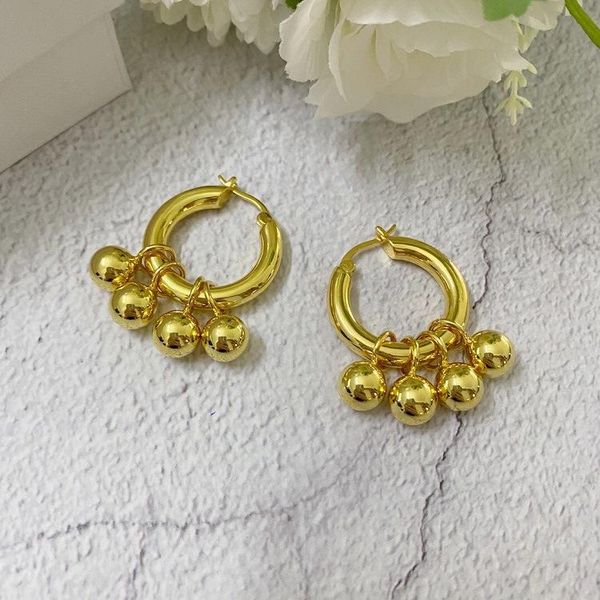

dangle & chandelier the european and american minimalist personality circle earbuds can be removed from stylish earrings for women, Silver