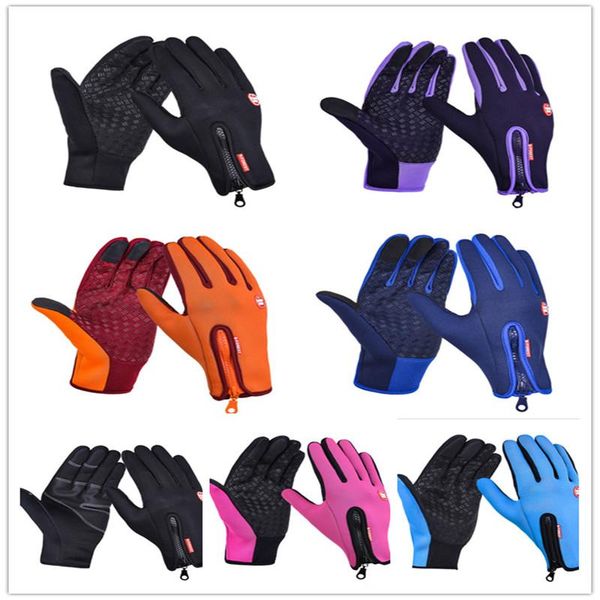 

ski gloves 1 pair skiing touch screen fleece winter warm outdoor sport snowboard glove waterproof motorcycle riding unisex