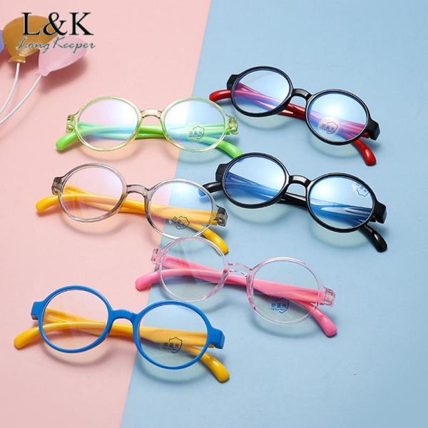

sunglasses 2021 anti blue light kids glasses chirldren boys girls fashion round computer eyewear transparent optical frame eyeglasses, White;black