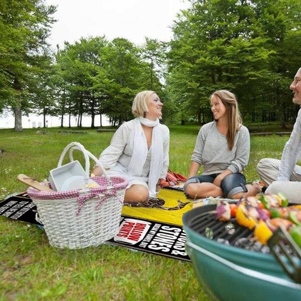 

outdoor pads foldable camping household blanket portable park, beach, picnic multicolor mat pad