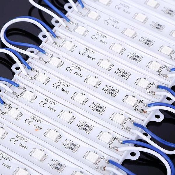 

3 led module yellow/green/red/blue/white/warm white/rgb waterproof ip68 dc12v ship