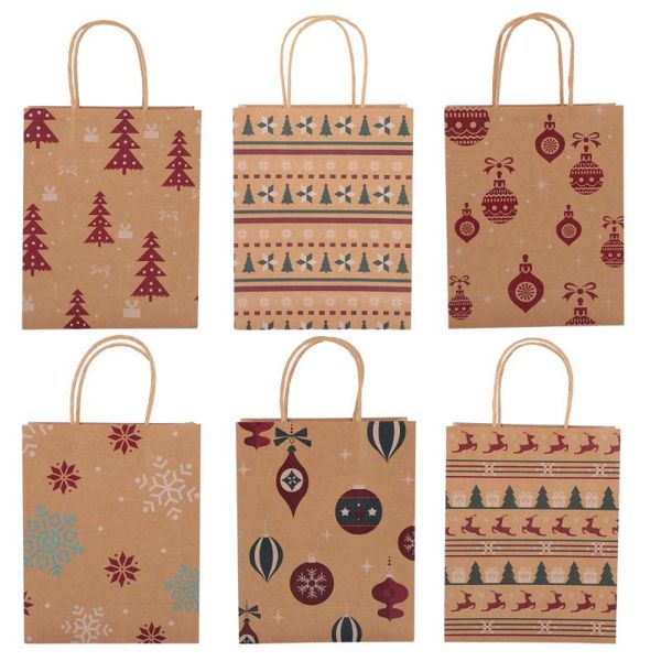 

gift wrap 24pc christmas bags pouches paper package (assorted color)