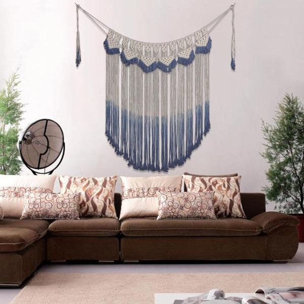 

tapestries ins nordic simple tapestry handmade tassel macrame boho wall hanging for living room bedroom marry home decor