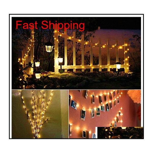

led string lights usb plug-in fairy lights with remote, 200 led copper wire lights, 8 modes dimmable firefly twinkl jllbmh dh_garden, Silver