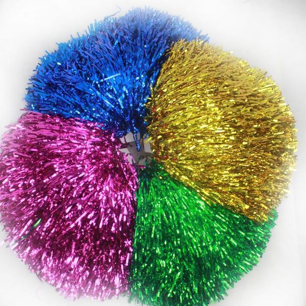 Cheerleading Cheerleader Fiore di plastica Palla Pom Poms Sport all'aria aperta Danza Vestito operato Costume da notte Set di accessori Ball1