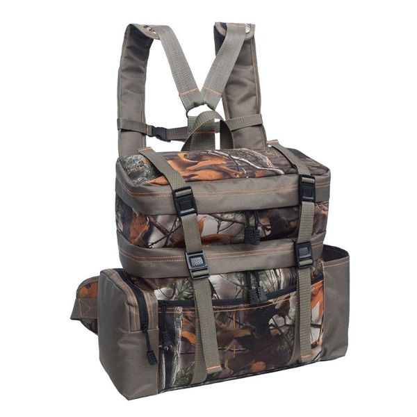 

2-in-1 outdoor hunting vest pack backpack, Camo;black