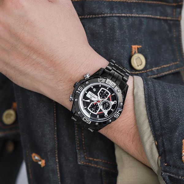 

wristwatches naviforce men watch sport man wristwatch fashion military chronograph calander stainless steel quartz male clock, Slivery;brown