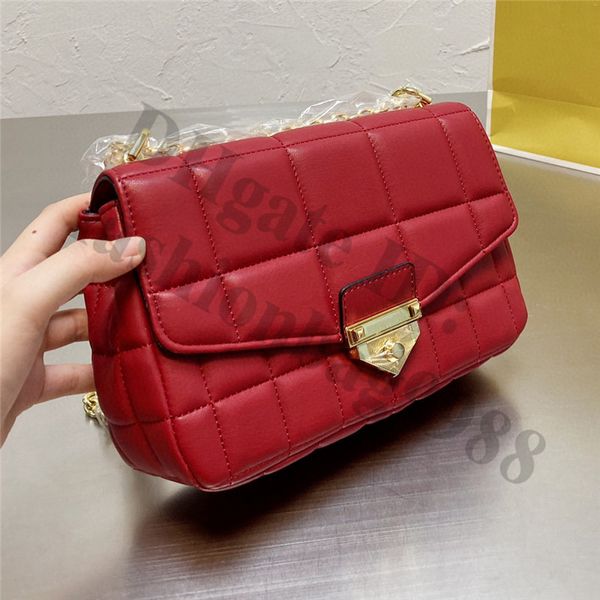 

women brand small square flap shoulder bags m size 24x14cm one side ladies real genuine leather crossbody hand bag red black brown mini cros