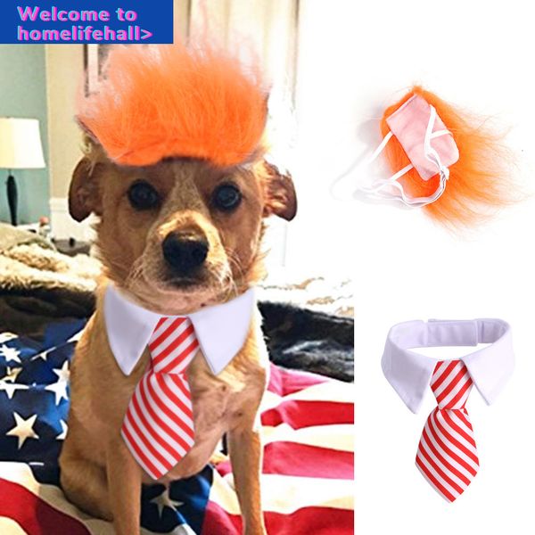 

supplies clothes hooded clothing halloween costume set dog wig bow tie dress up funny accessories