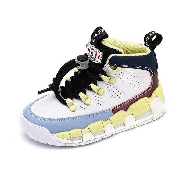 

athletic kids shoes sports footwear basketball boys sneakers child d1669, Black