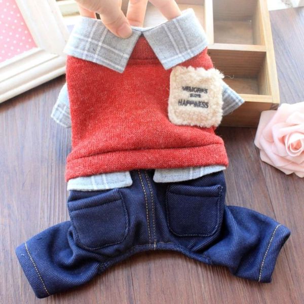 

dog pet teddy bear bomei small puppy autumn winter four legged clothing