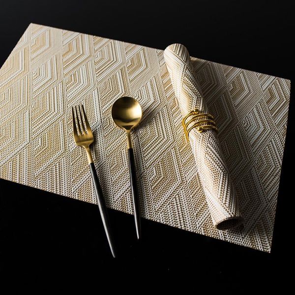 

mats & pads rectangular diamond pattern placemat table mat potholder bowl dish pad nordic heat-resistant pvc