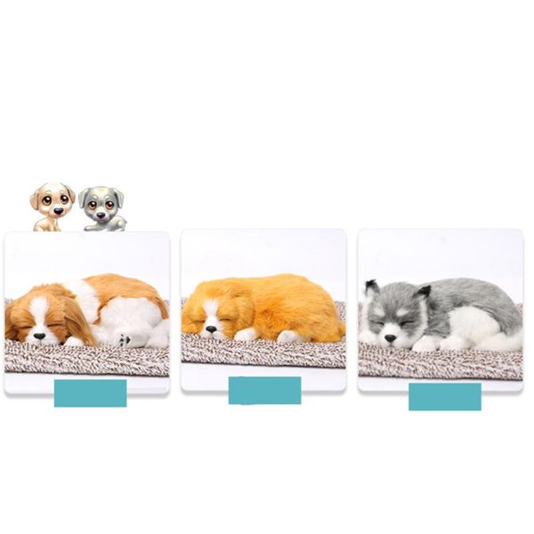 

interior decorations activated carbon simulation animal decoration plush for car home office (beagle puppy)