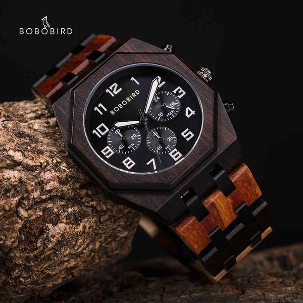

bobo bird men's brand luxury business waterproof wrist fashion sports quartz wooden watches relogio masculino, Slivery;brown