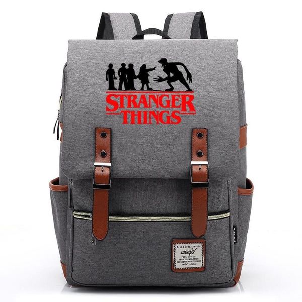 

backpack strangerr things #1 canvas travel students bag gift for kids