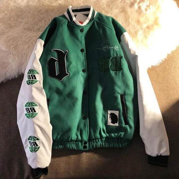 

women's jackets women long sleeve couple single breasted teen coats baseball uniforms casual autumn fashion 2021 clothing female, Black;brown