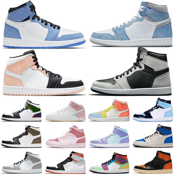 

excellent jumpman 1 1s basketball shoes women men university blue hyper royal arctic orange bred banned mens trainers sports sneakers wholes