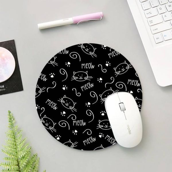 

mouse pads & wrist rests cats black and white lapround gaming mousepad keyboards mat gamer pad desk muismat