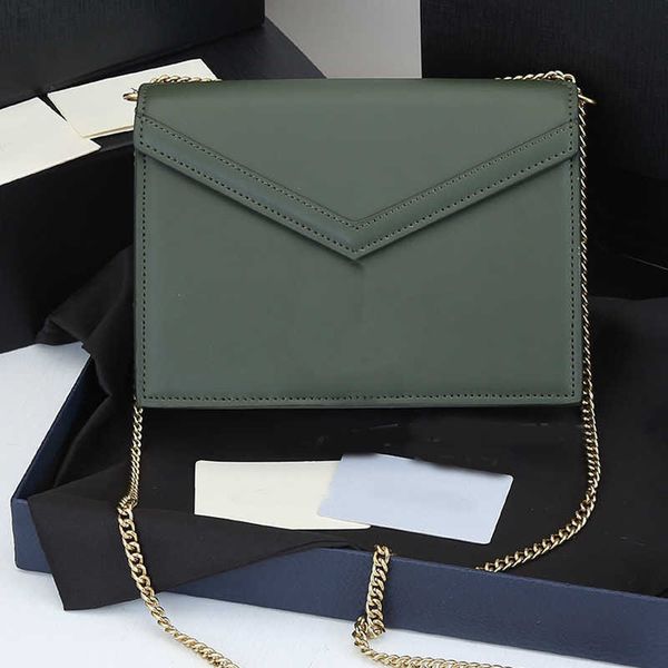 

quality calf leather gold chain bag ladies flap messenger crossbody handbag zipper pocket special y-clip buckle