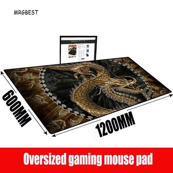 

mouse pads & wrist rests mrg chinese dragon locking edge large gaming pad waterproof game desk oversized mousepad keyboard mat for csgo dota