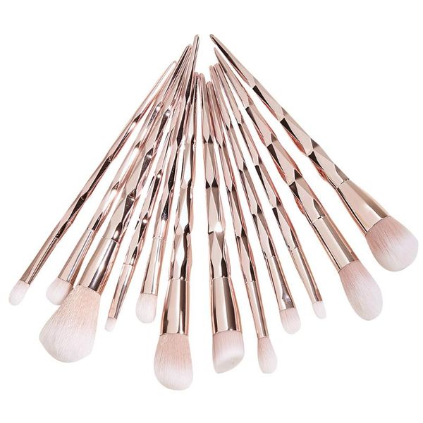 

makeup brushes 12pcs tool set powder eye shadow blush blending cosmetic beauty make up foundation brush tools