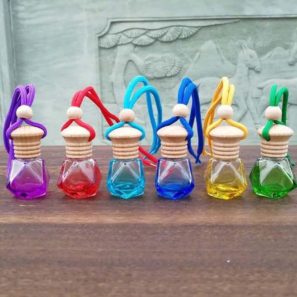 

storage bottles & jars empty car hang pandent perfume bottle, creative glass decoration,clear refillable bottle f20212834