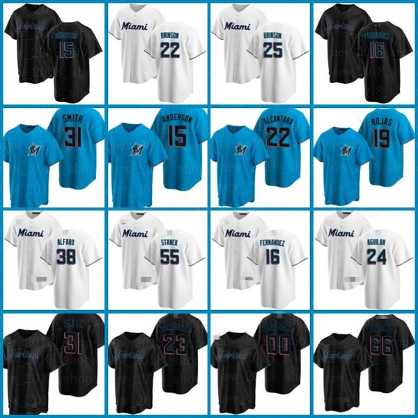 

miami marlins jerseys 22 sandy alcantara 15 brian anderson 24 jesus aguilar jon berti corey dickerson adam duvall garrett cooper mens, Blue;black