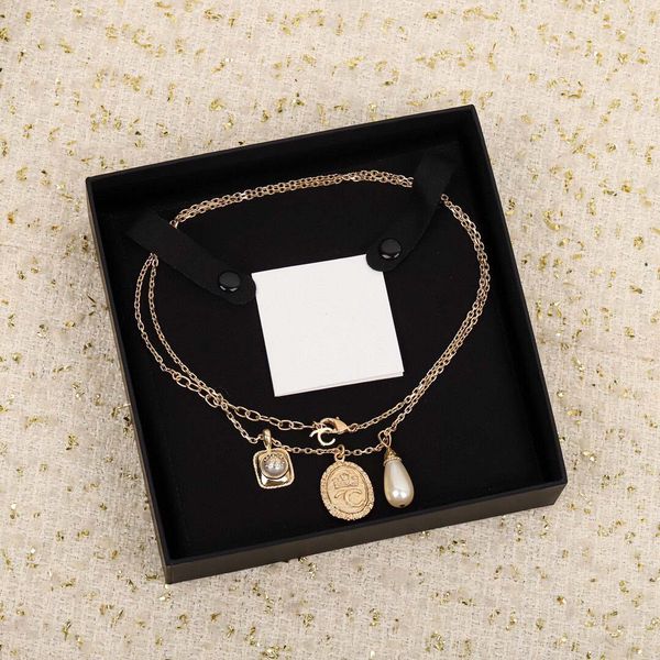 

charm pendant necklace with drop shape white shell diamond for women wedding jewelry gift have box stamp ps3260, Silver