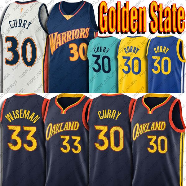 

stephen 30 jersey 33 wiseman jerseys 2021 season golden states team klay 11 retro thompson green vintage curry, Black;red