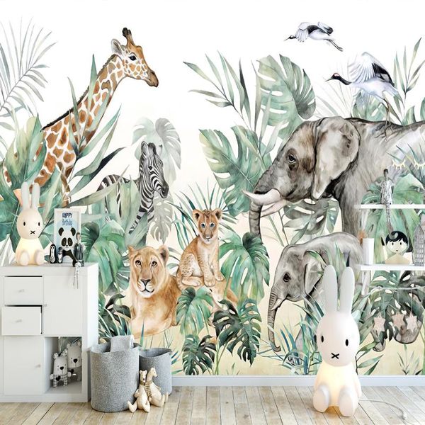 

wallpapers custom 3d self-adhesive wallpaper mural nostalgic forest birds living room bedroom background wall home decoration