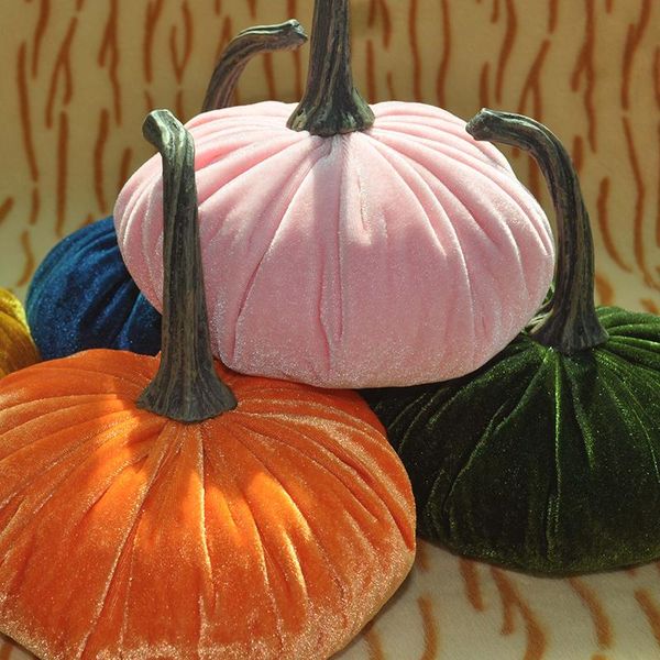 

decorative flowers & wreaths halloween pumpkin artificial dolls for dining table party decoration flannelette festival decor ornament