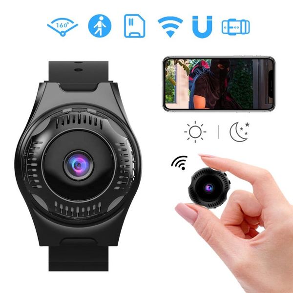 

mini cameras waterproof wifi sports magnetic watch camera 1080p hd small wearable action cam portable mulitifunction video recorder dvr