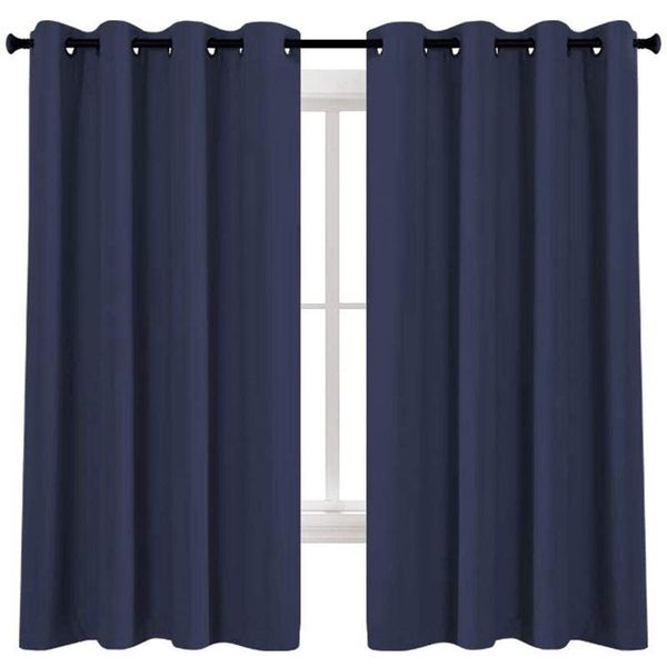 

bedroom blackout curtains set energy saving thermal insulated drapes for living room/nursery/kitchen