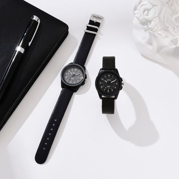 

wristwatches high-end male female quartz men watches luxury temperament leather belt analog luminous leisure wristwatch, Slivery;brown