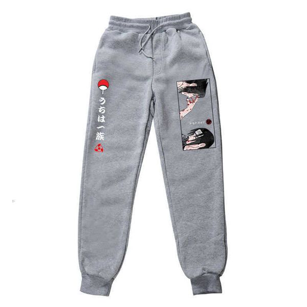 

men's pants men print uchiha itachi sasuke anime harajuku japanese joggers male trousers jogger sweatpants l8i2, Black