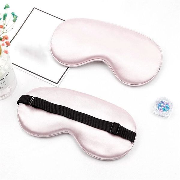 

double-sided imitation silk adjusting eye mask soft silk shading sleep travel eye masks 120pcs t500466