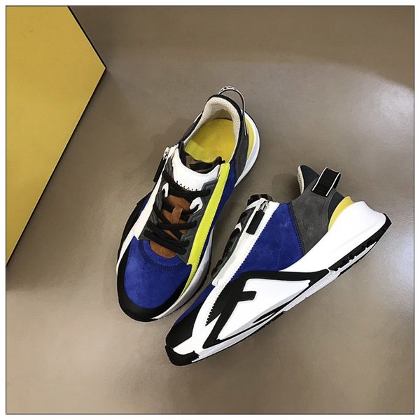 

2021 fashion men luxury designer shoes for men with genuine leather many colors ace sneakers black white size 38-45