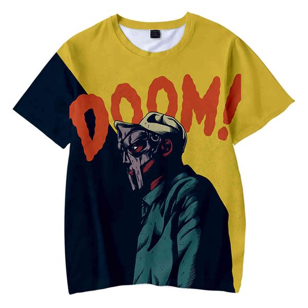 

men's t-shirts mf doom tshirt unis3d the neck of women's men will see short sleeve harajuku streetwear american rapper rip clothes, White;black