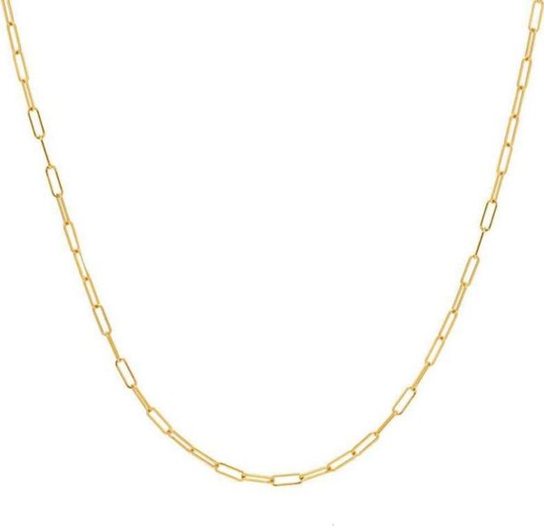 

ins cool style simple gold chain fashionable fold belt versatile copper plated real short necklace neckchain choker, Black