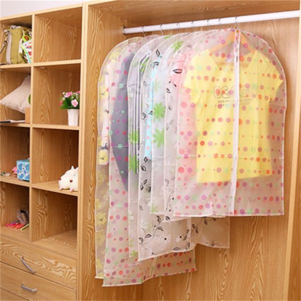 Hot New Clothes Hanging Organizer Indumento Cappotto Cappotto Parapolvere Abbigliamento Armadio Stoccaggio Borsa antipolvere S1S1054 210315